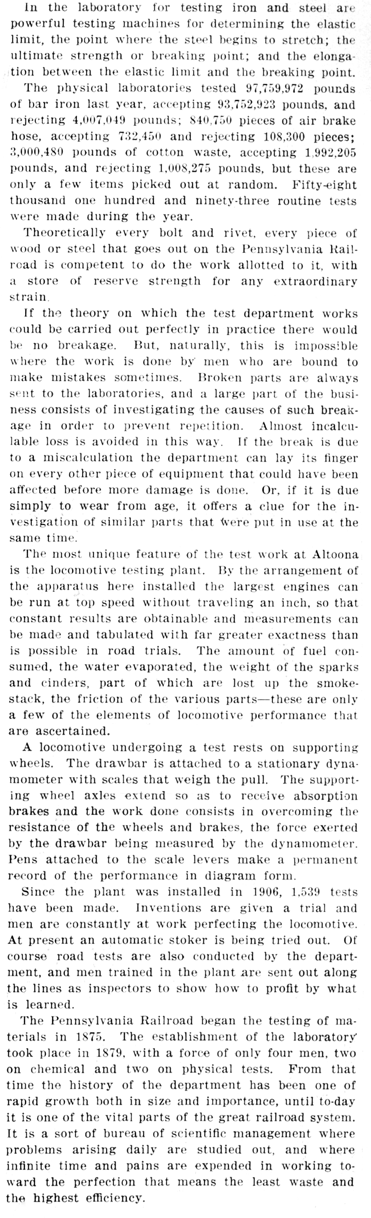 PRR "Testing Materials," #5 of 5, Page 2, 1911